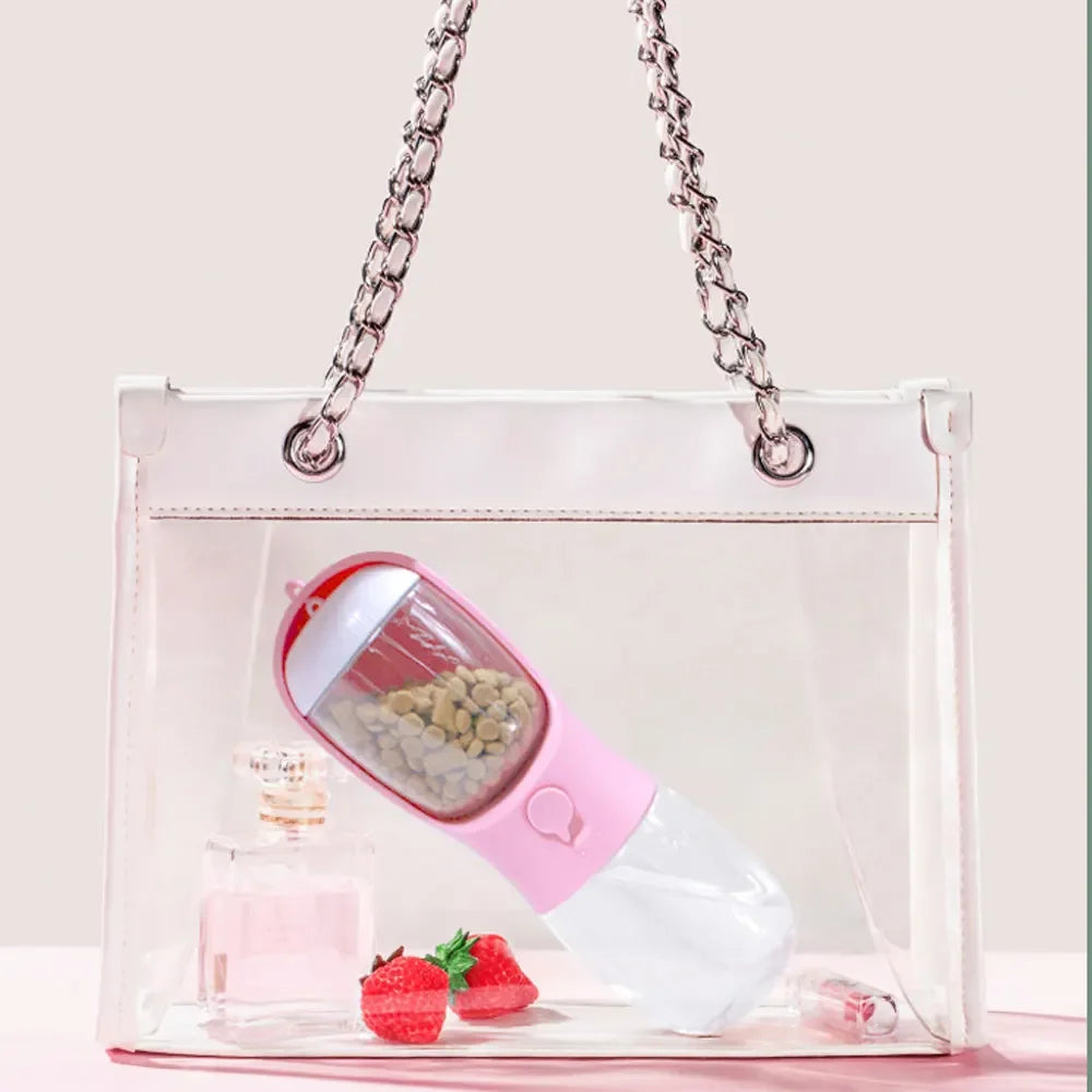 Bottle with Storage Food and Water 3 in 1