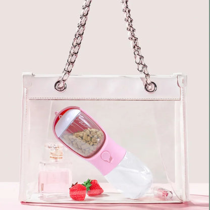 Bottle with Storage Food and Water 3 in 1