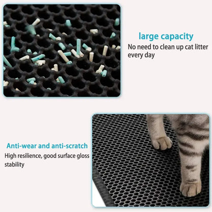 Cat Litter Mat With Double Layer Waterproof