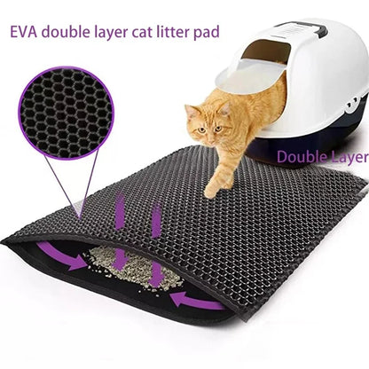 Cat Litter Mat With Double Layer Waterproof